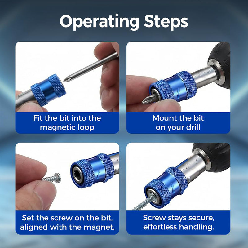 📢📢50% OFF !! ⏰Quick-Release Magnetic Drill Bit Adapter
