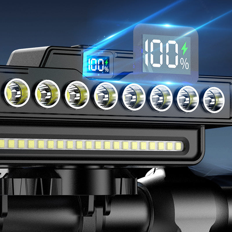 Rechargeable 28-LED Bicycle Headlight with Horn