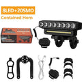 Rechargeable 28-LED Bicycle Headlight with Horn