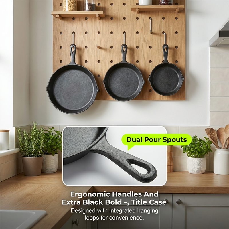 📢📢50% OFF !! ⏰Non-Stick Cast Iron Frying Pan
