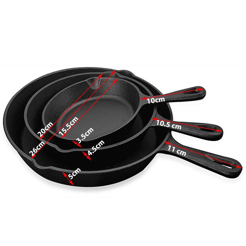 📢📢50% OFF !! ⏰Non-Stick Cast Iron Frying Pan