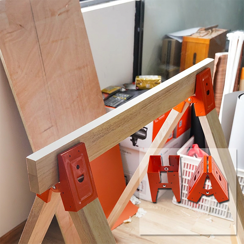 📢📢30% OFF !! ⏰Heavy-Duty Sawhorse Bracket with Down Clamp