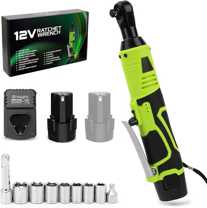 📢📢35% OFF !! ⏰🔒 Wireless Electric Ratchet Wrench Set