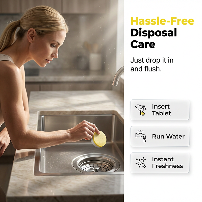 📢📢40% OFF !! ⏰Garbage Disposal Cleaner and Deodorizer Tablets