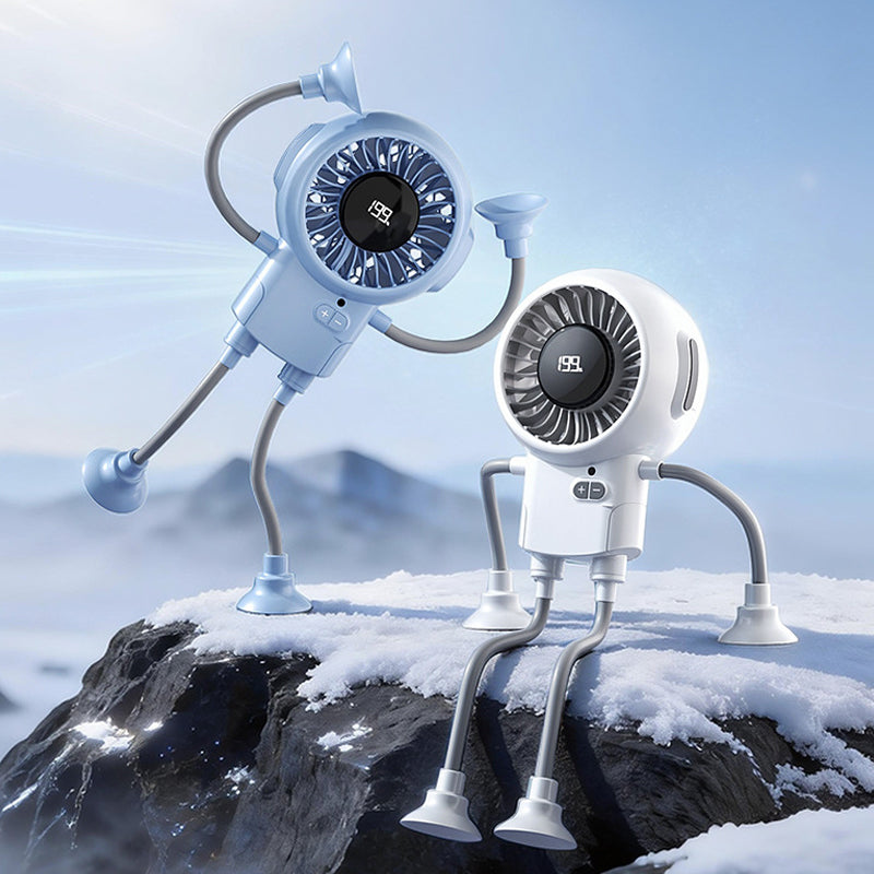 📢📢50% OFF !! ⏰Multi-Functional Robot Fan with Suction Cups