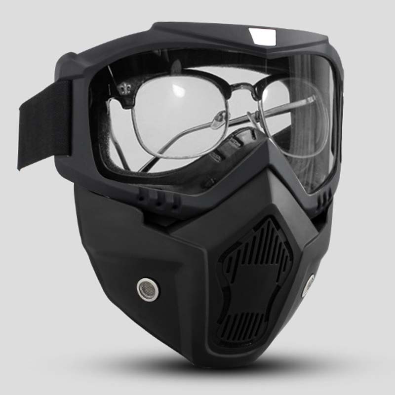 📢📢50% OFF !! ⏰Unisex Motorcycle Goggles with Detachable Face Mask