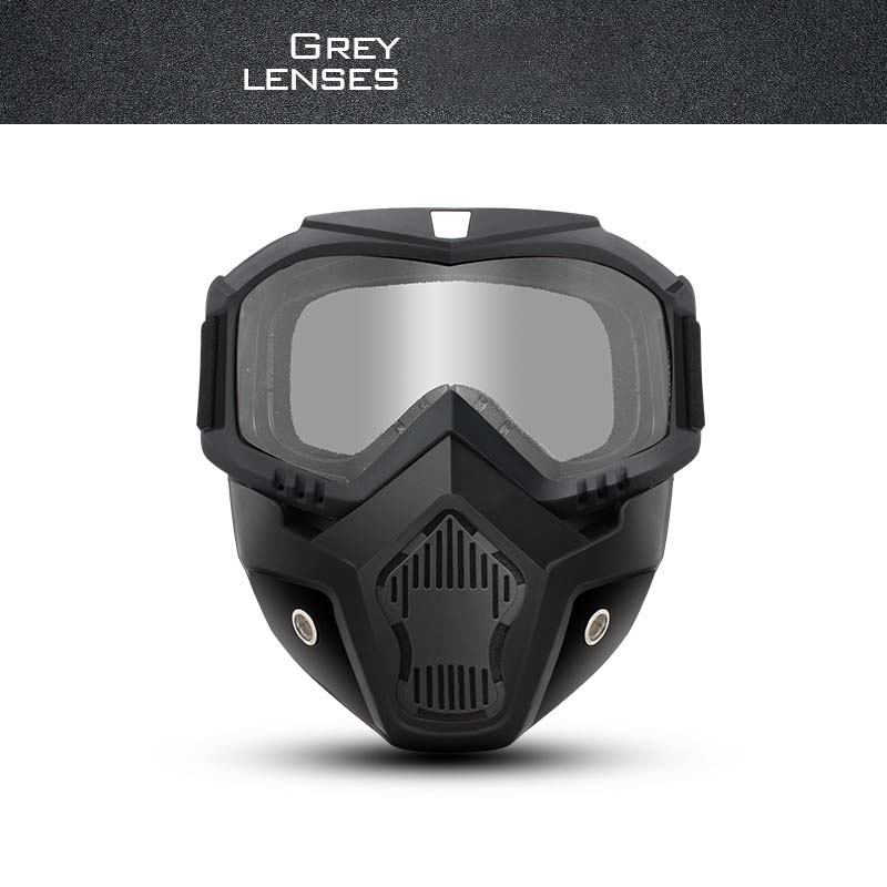 📢📢50% OFF !! ⏰Unisex Motorcycle Goggles with Detachable Face Mask