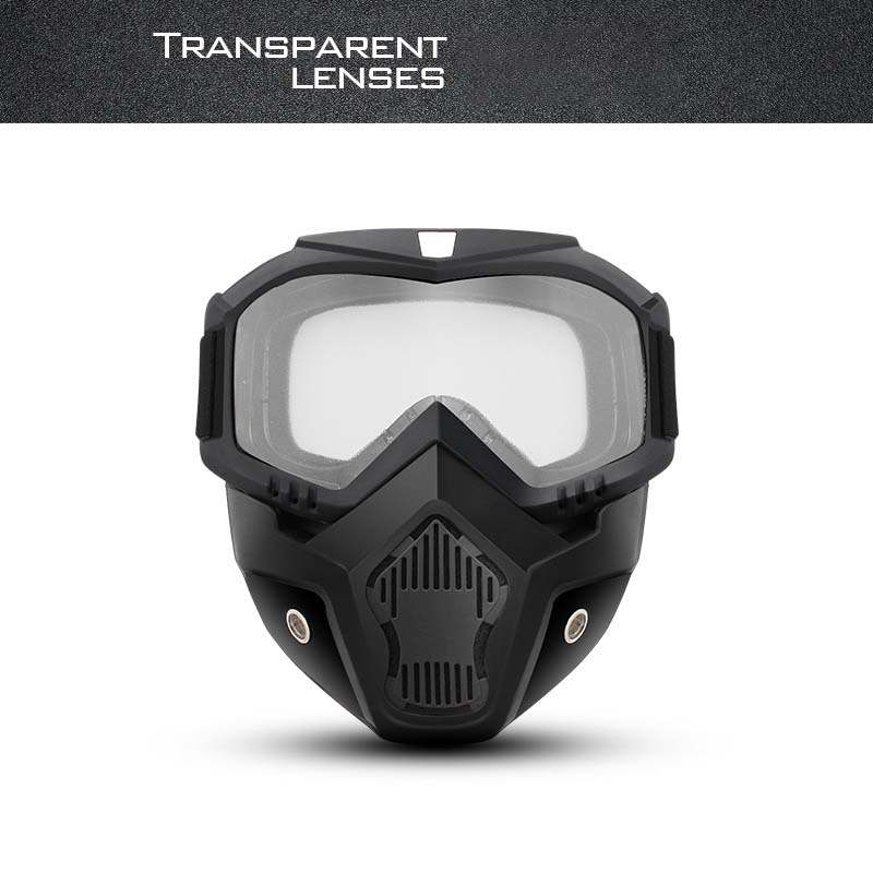 📢📢50% OFF !! ⏰Unisex Motorcycle Goggles with Detachable Face Mask