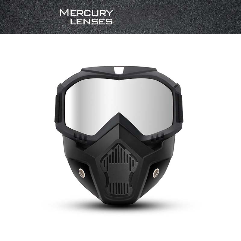 📢📢50% OFF !! ⏰Unisex Motorcycle Goggles with Detachable Face Mask