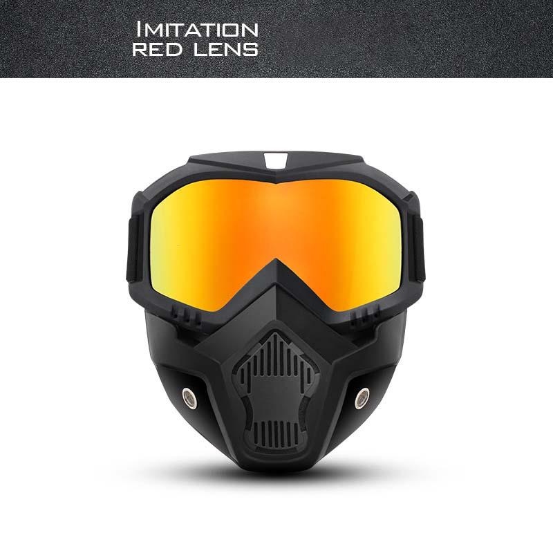 📢📢50% OFF !! ⏰Unisex Motorcycle Goggles with Detachable Face Mask