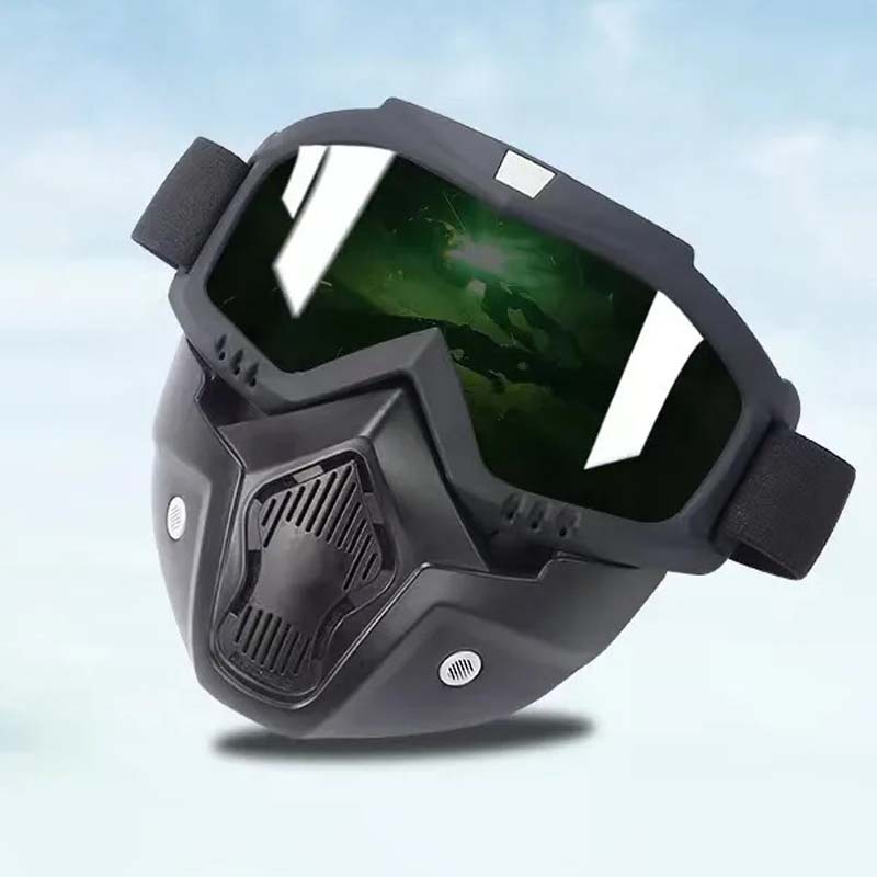 📢📢50% OFF !! ⏰Unisex Motorcycle Goggles with Detachable Face Mask