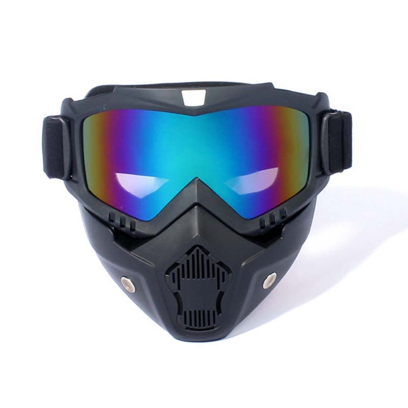📢📢50% OFF !! ⏰Unisex Motorcycle Goggles with Detachable Face Mask