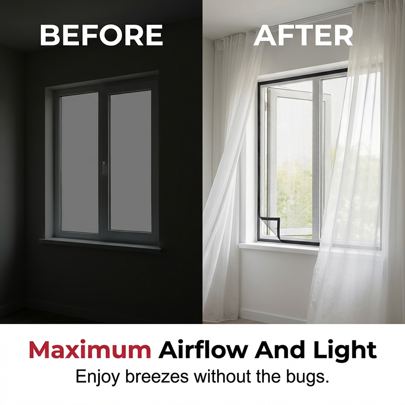 📢📢50% OFF !! ⏰DIY Self-Adhesive Window Screen