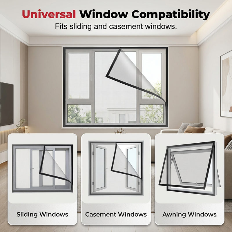 📢📢50% OFF !! ⏰DIY Self-Adhesive Window Screen