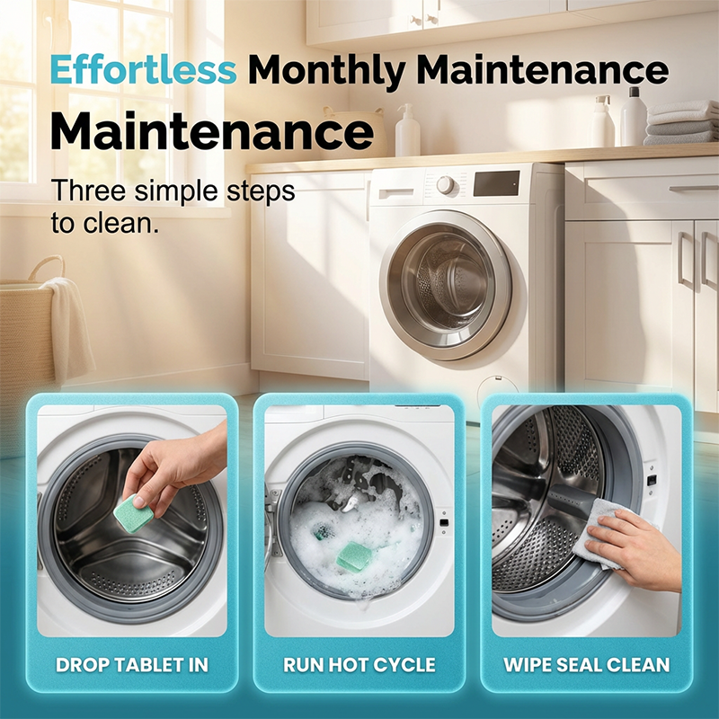 📢📢50% OFF !! ⏰Washing Machine Cleaner Tablets (12-Pack)
