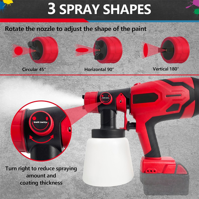 📢📢50% OFF !! ⏰Cordless Electric Paint Sprayer with 3 Patterns
