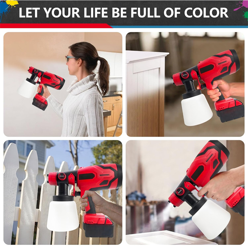 📢📢50% OFF !! ⏰Cordless Electric Paint Sprayer with 3 Patterns