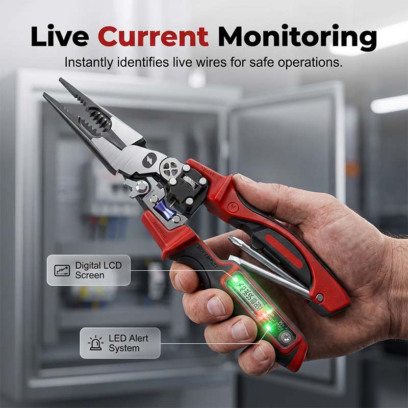 📢📢40% OFF !! ⏰Multifunctional Digital Electrician's Pliers
