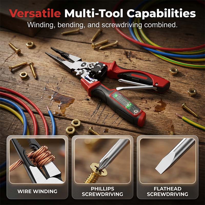 📢📢40% OFF !! ⏰Multifunctional Digital Electrician's Pliers