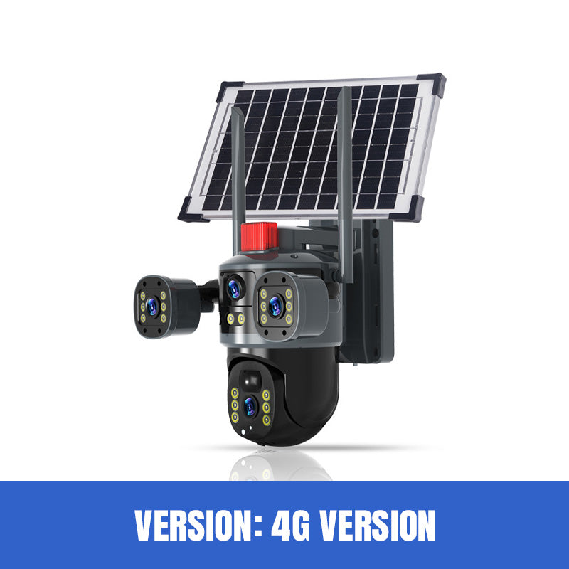 📢📢40% OFF !! ⏰Triple-Lens Solar 360° Dome Camera