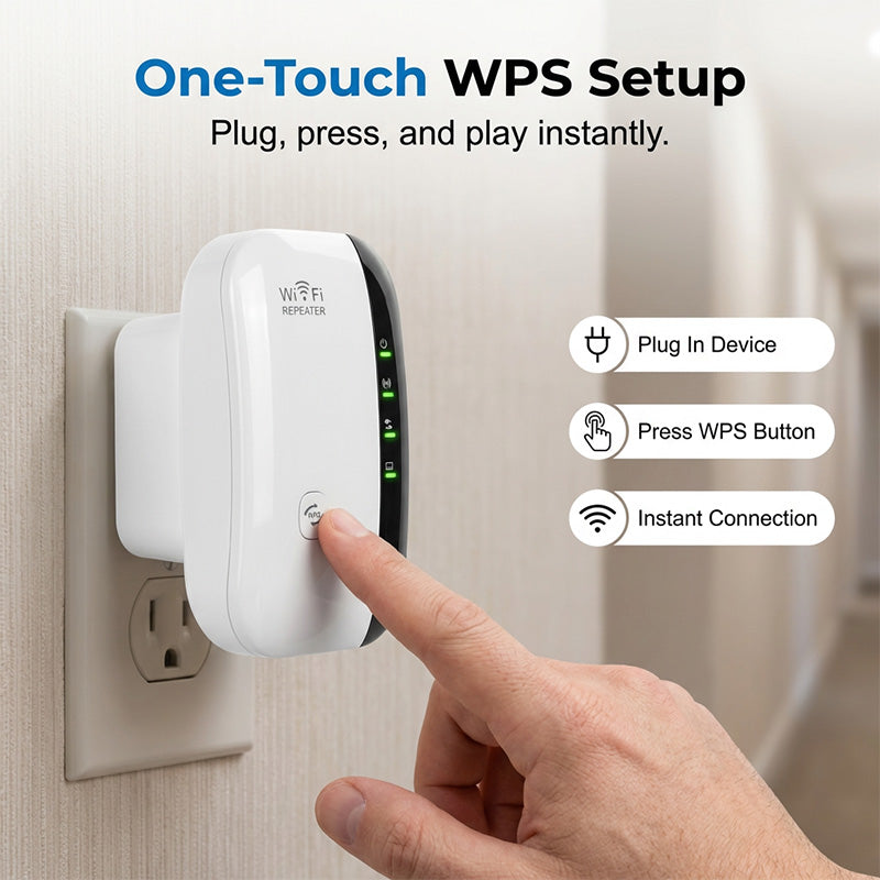 📢📢50% OFF !! ⏰300Mbps Wi-Fi Repeater & Signal Booster