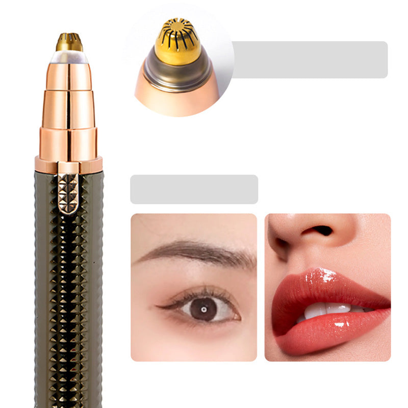 📢📢50% OFF !! ⏰3-in-1 Electric Eyebrow Trimmer – Interchangeable Heads for Brows, Face, and Detail Trimming – Ideal for Men and Women, Keeps You Groomed Anywhere, Anytime