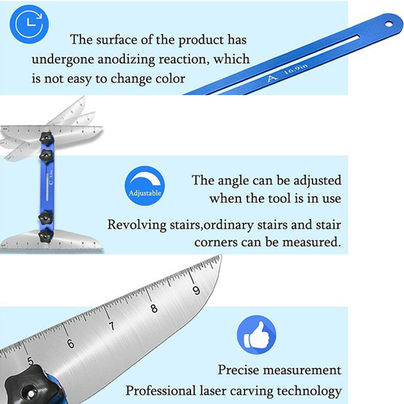 📢📢40% OFF !! ⏰Stair Treads Gauge Template Tool