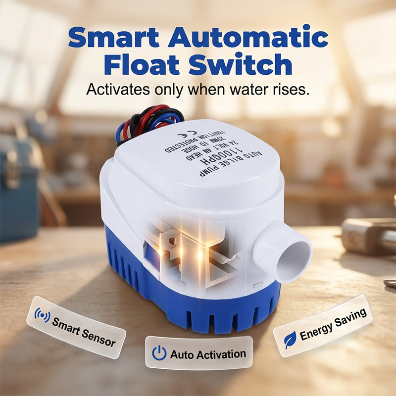 📢📢40% OFF !! ⏰Automatic Submersible Bilge Pump