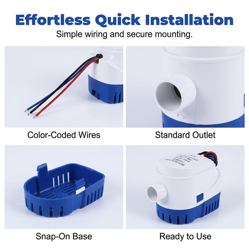 📢📢40% OFF !! ⏰Automatic Submersible Bilge Pump