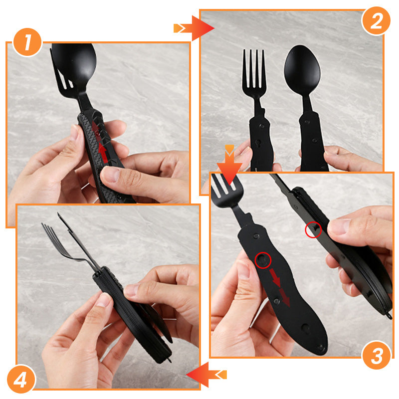 📢📢50% OFF !! ⏰ 4-In-1 Outdoor Folding Multifunctional Tableware