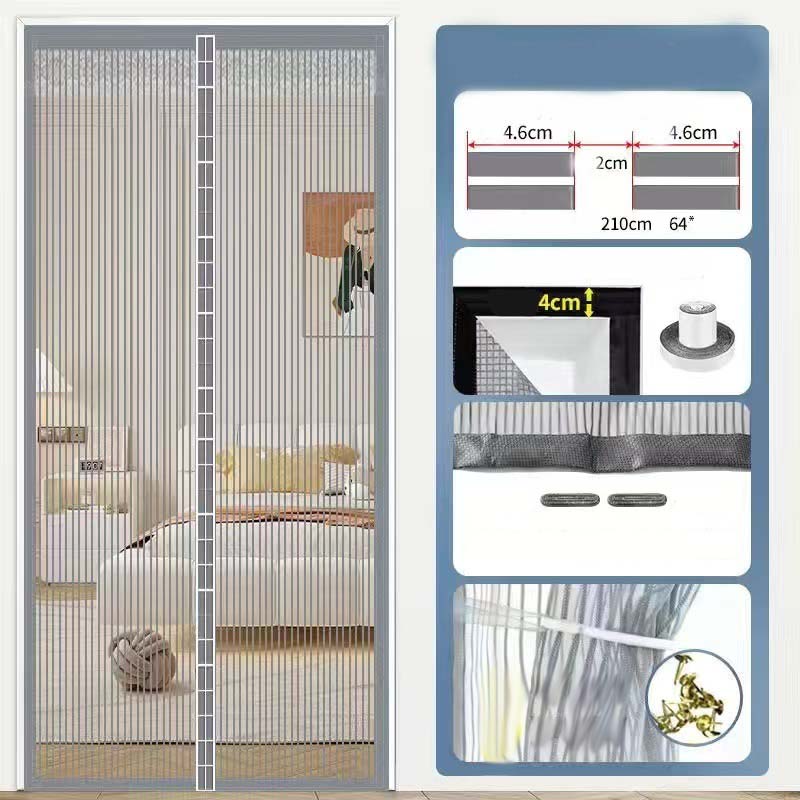 Heavy-Duty Magnetic Screen Door