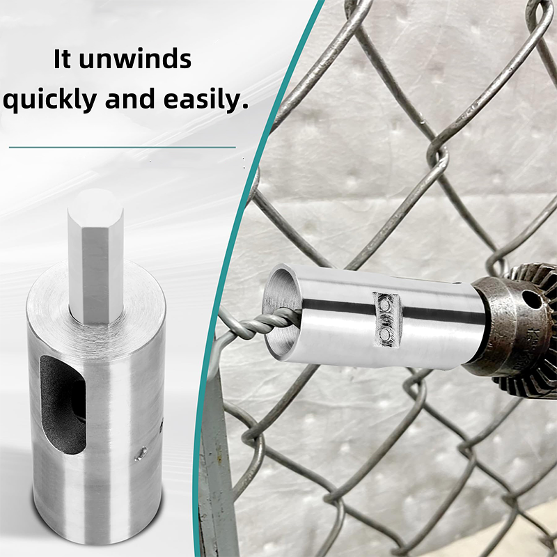 📢📢50% OFF !! ⏰9-Gauge Fence Wire Twister for 3-Jaw Drill Chuck