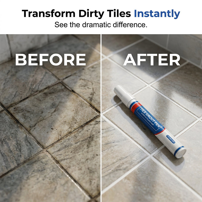 📢📢50% OFF !! ⏰Waterproof Tile Grout Repair Kit
