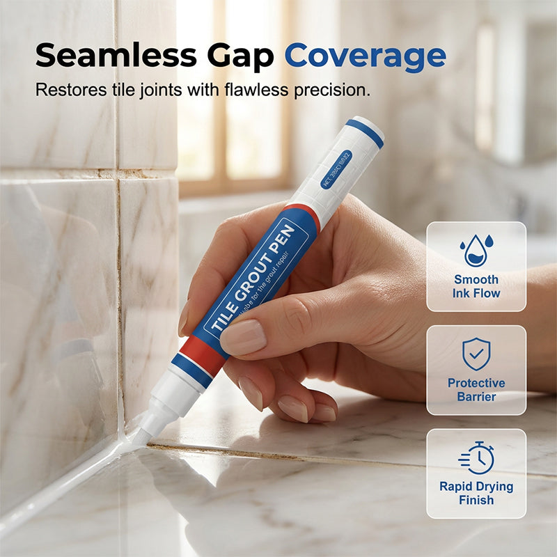 📢📢50% OFF !! ⏰Waterproof Tile Grout Repair Kit