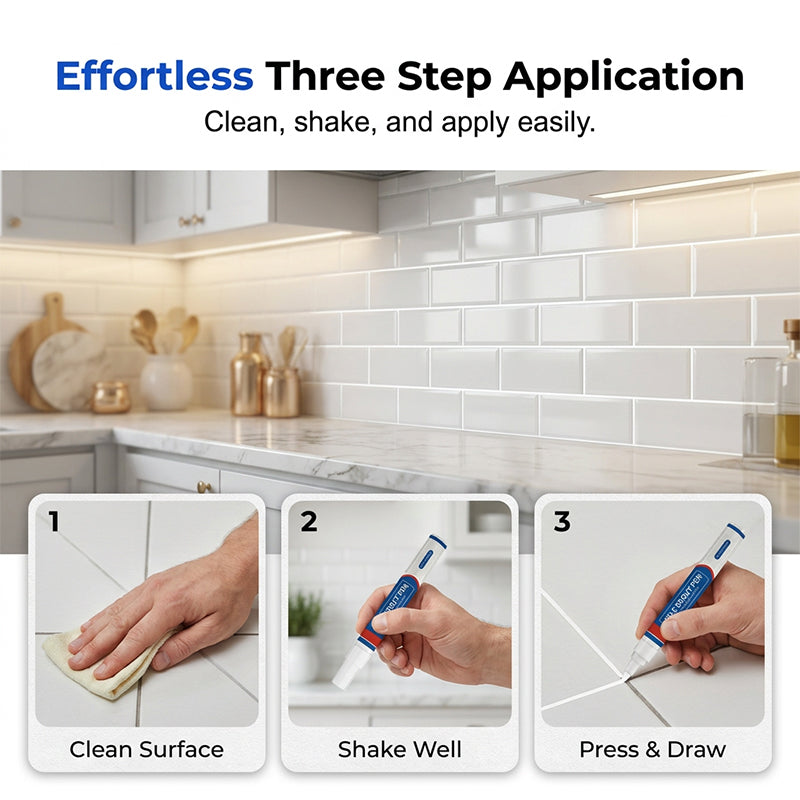 📢📢50% OFF !! ⏰Waterproof Tile Grout Repair Kit