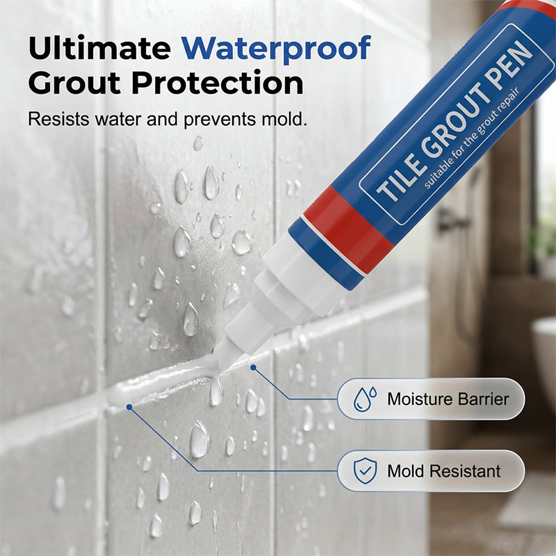 📢📢50% OFF !! ⏰Waterproof Tile Grout Repair Kit