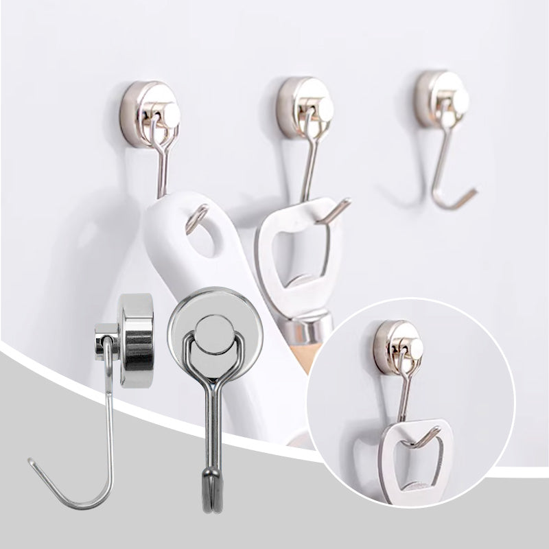 📢📢50% OFF !! ⏰Punch-Free Strong 360° Swing Magnetic Hanging Hooks