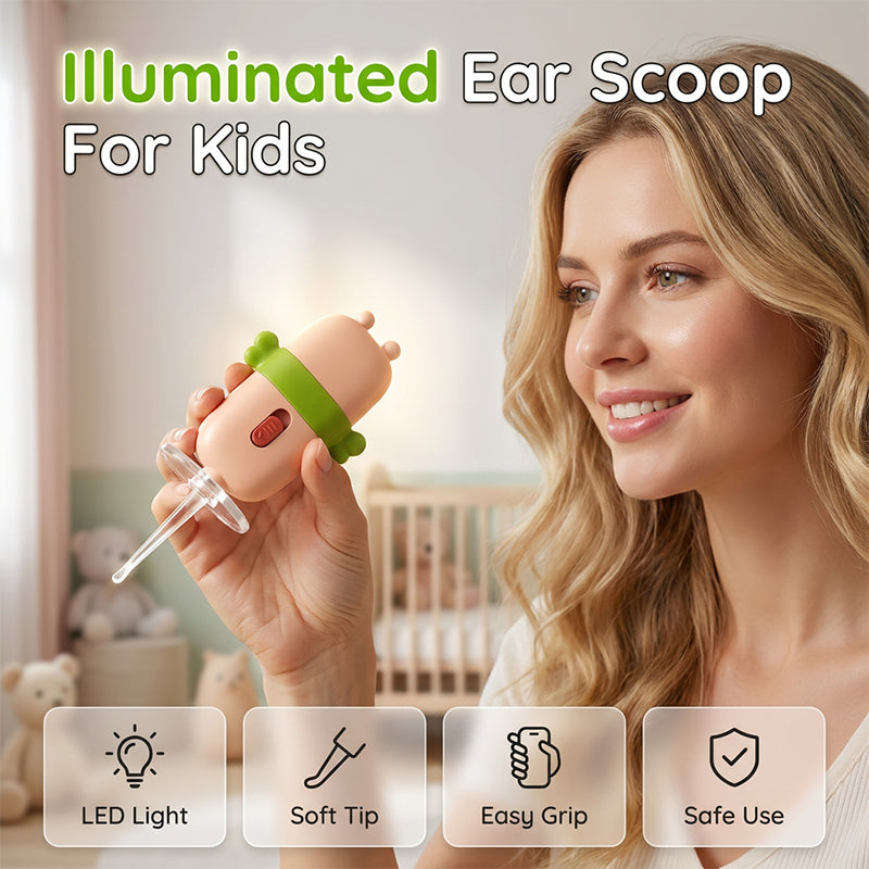 📢📢50% OFF !! ⏰Children's Safety Visible Ear Scoop with Belt Light