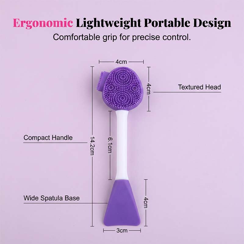 📢📢50% OFF !! ⏰Dual-Ended Silicone Face Mask Applicator Brush