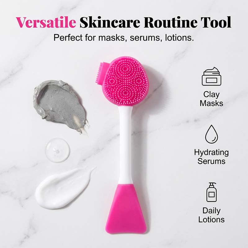 📢📢50% OFF !! ⏰Dual-Ended Silicone Face Mask Applicator Brush