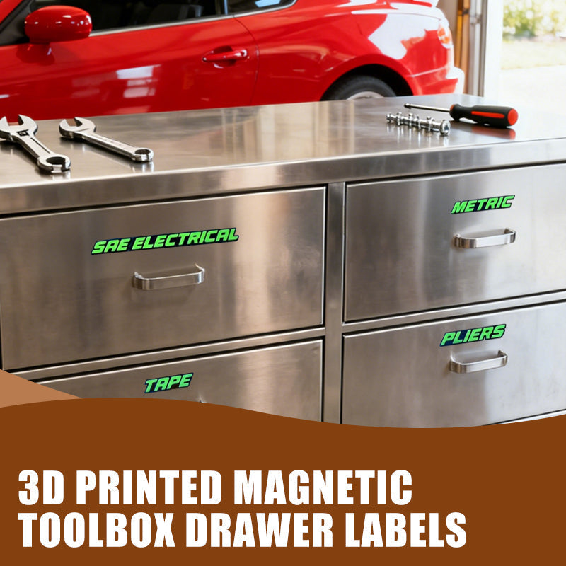 📢📢40% OFF !! ⏰3D Printed Magnetic Toolbox Drawer Labels