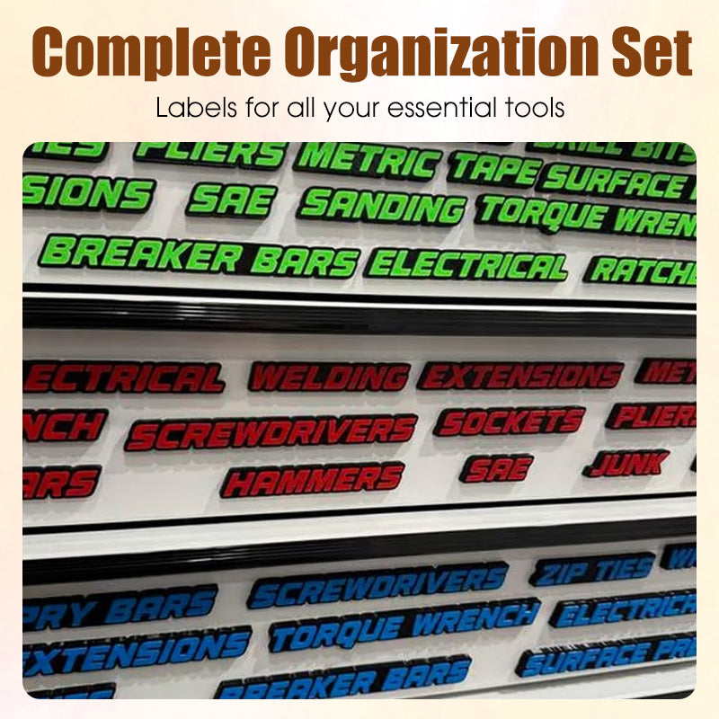 📢📢40% OFF !! ⏰3D Printed Magnetic Toolbox Drawer Labels