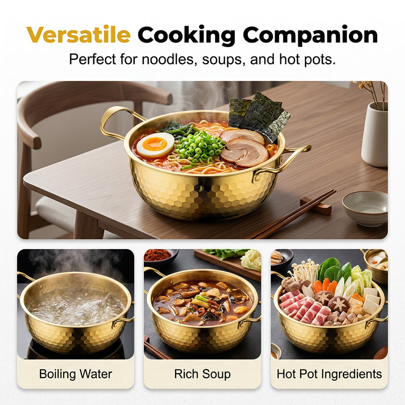 📢📢50% OFF !! ⏰Thickened Stainless Steel Hammered Pot