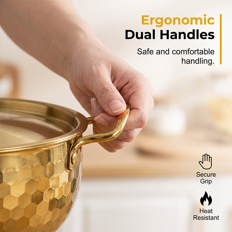 📢📢50% OFF !! ⏰Thickened Stainless Steel Hammered Pot