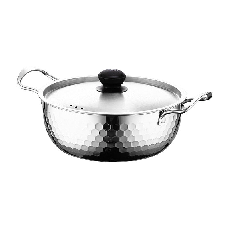 📢📢50% OFF !! ⏰Thickened Stainless Steel Hammered Pot