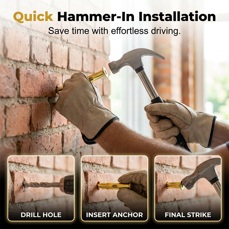 📢📢50% OFF !! ⏰Hammer Drive Pin Anchor for Concrete & Brick