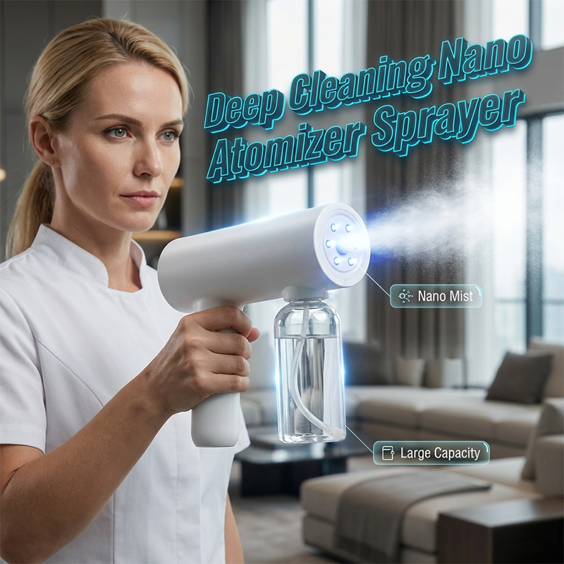 📢📢50% OFF !! ⏰Cordless Nano Atomizer Disinfectant Sprayer Gun