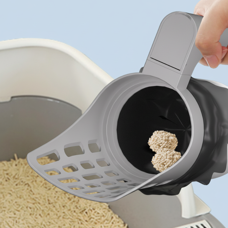 📢📢50% OFF !! ⏰Cat Litter Scoop with Trash Can