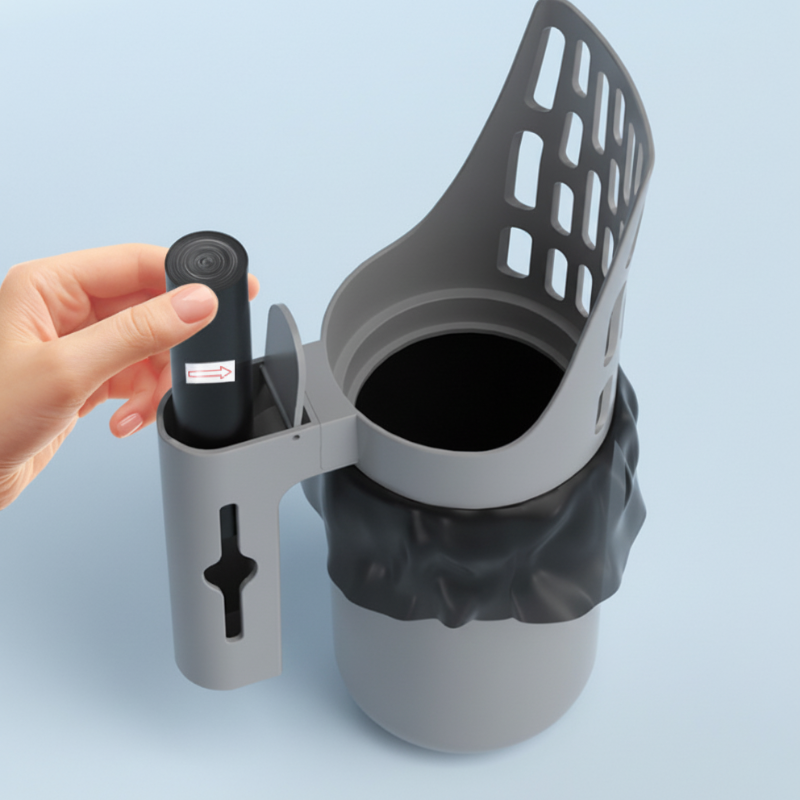 📢📢50% OFF !! ⏰Cat Litter Scoop with Trash Can