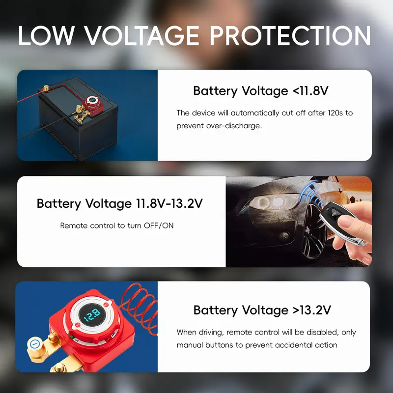 📢📢40% OFF !! ⏰12V/24V Automotive Battery Cut-off Relay Switch